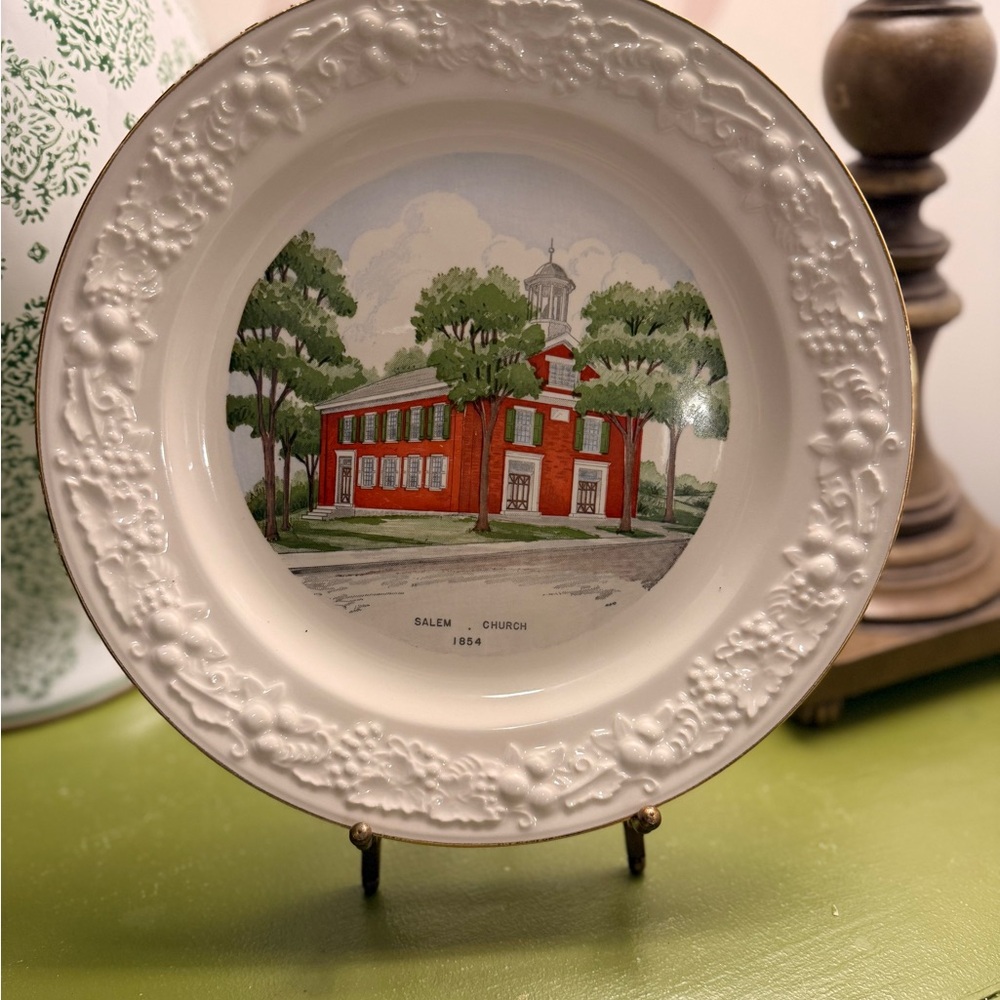 Salem Church by World Wide Art Studios, Homer Laughlin Stamped